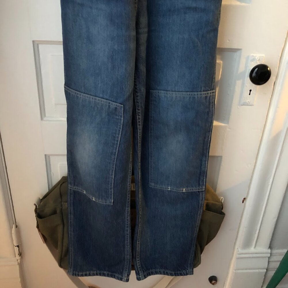 Hey Gang Knee Patch Overalls Size 1 (SMALL) - Picture 6 of 7